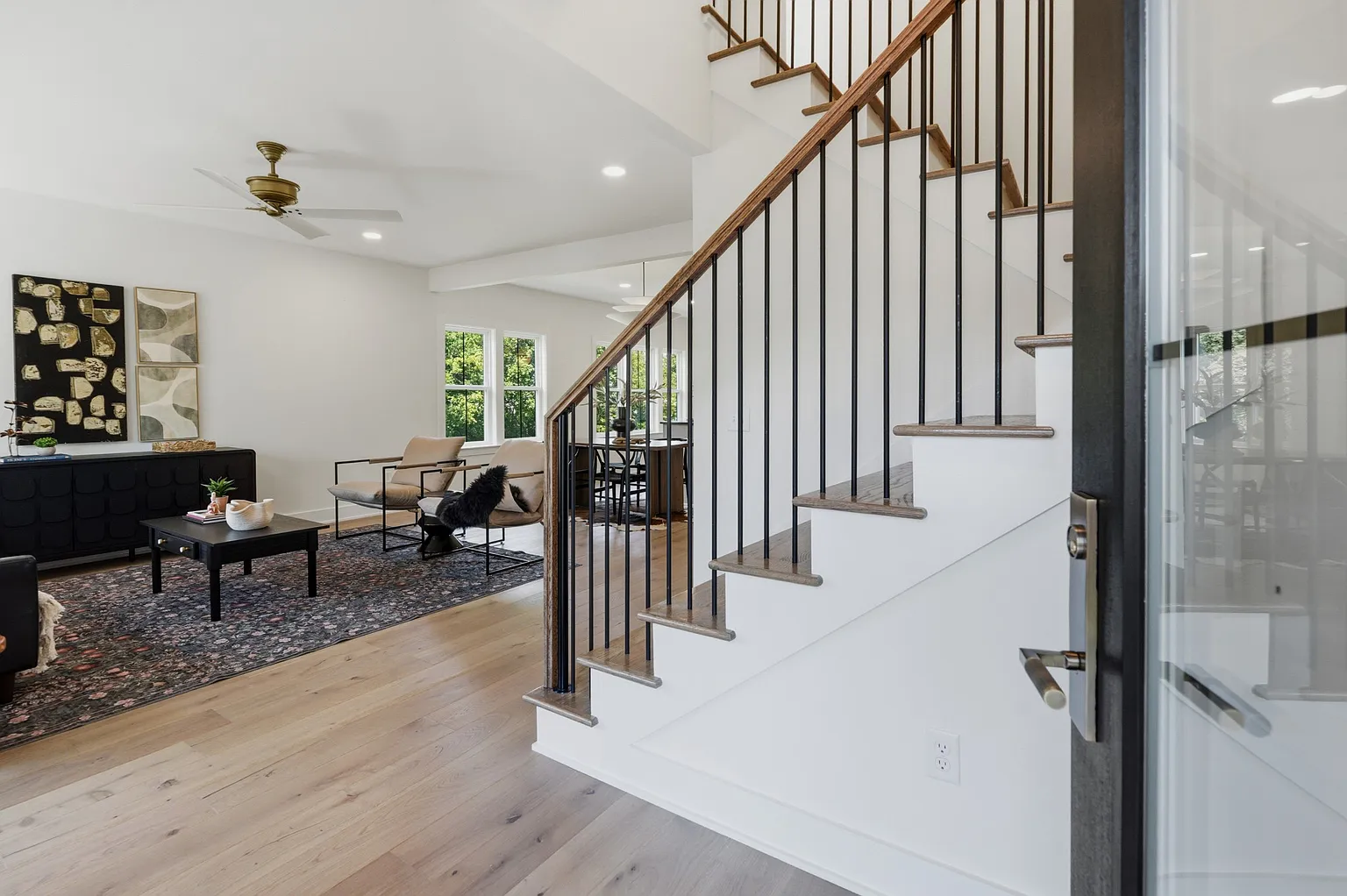 Oak & Brass Staircase